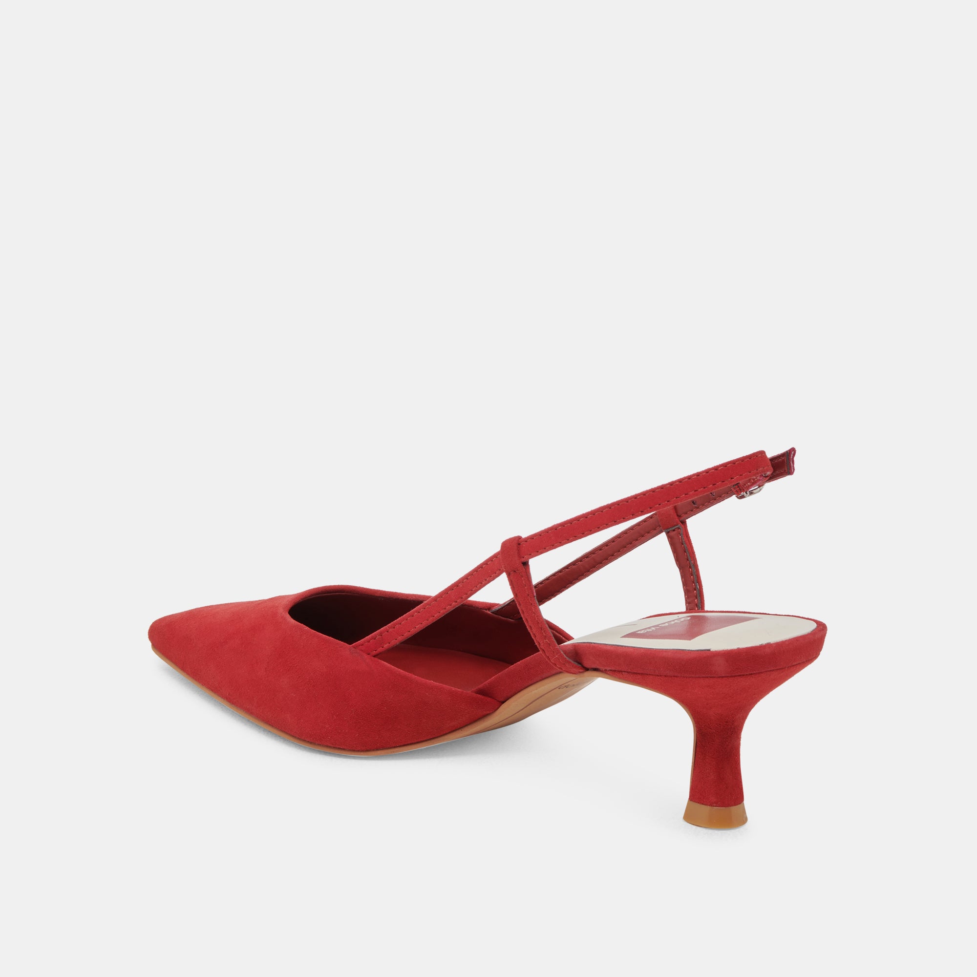 ODELA Women's High Heels - Crimson Suede Pumps for Party, Wedding & Evening Wear - Comfortable Dress Shoes for Women