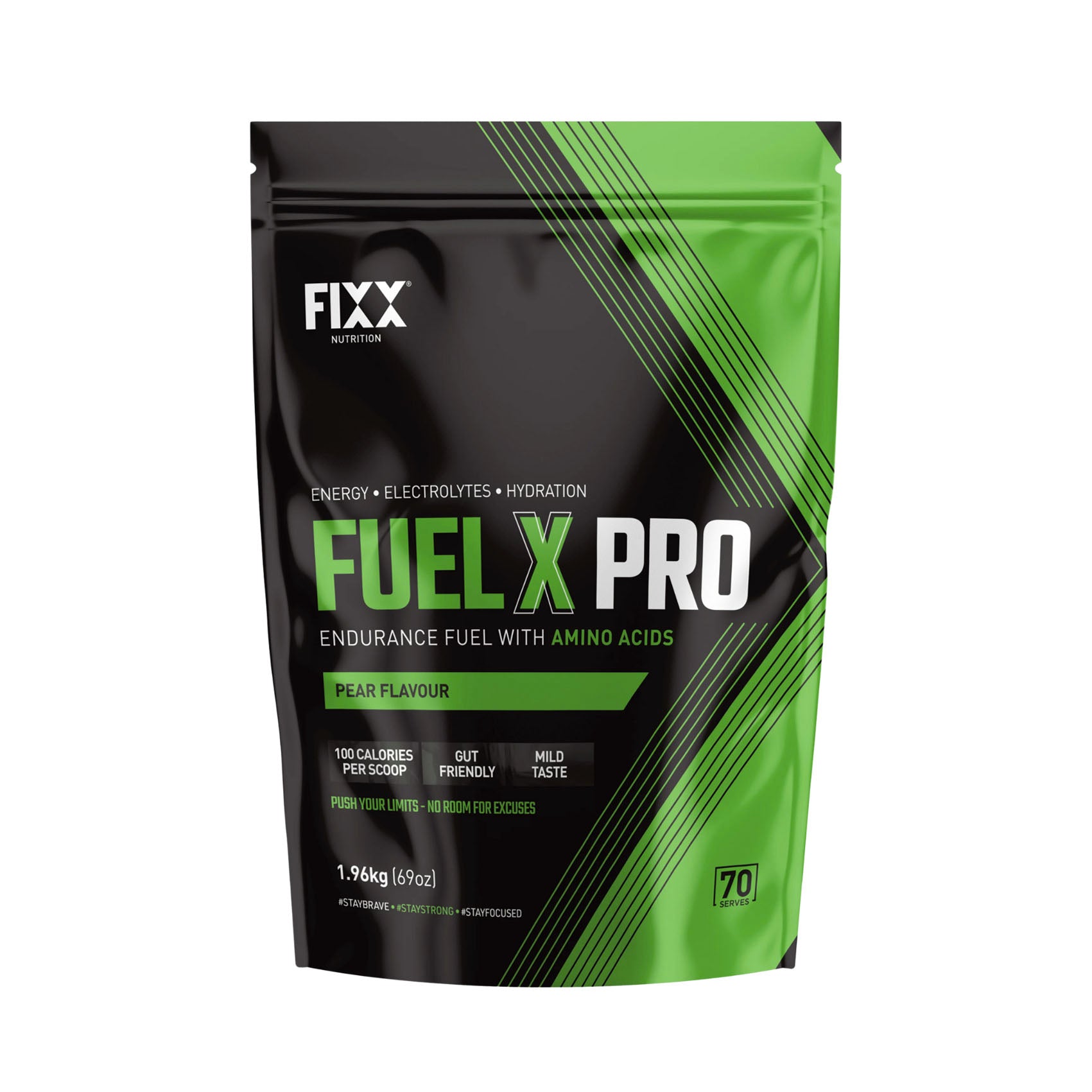 FIXX Nutrition Fuel X Pro Energy Drink Mix - 1960g Large Bag for Workouts, Sports & Active Lifestyle | Pre & Post Workout Supplement