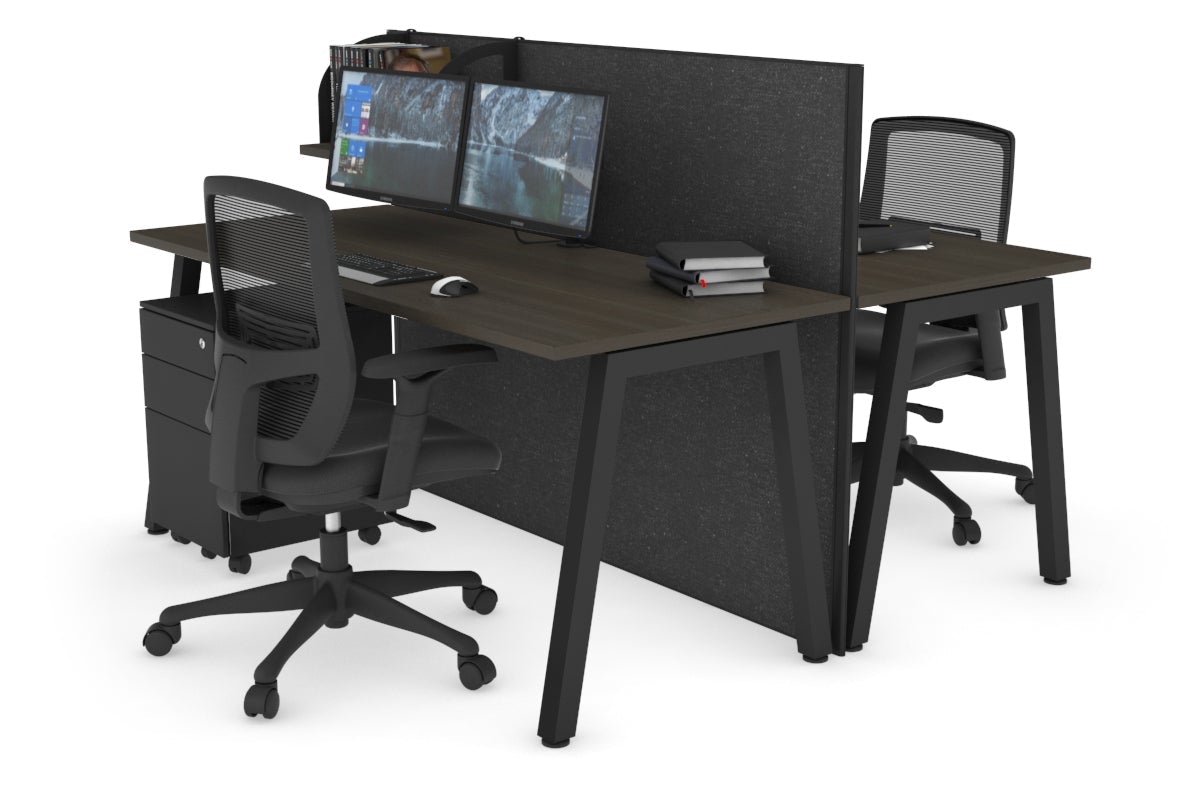 Horizon Quadro 2-Person Office Workstation Bench with A-Legs - 47.2