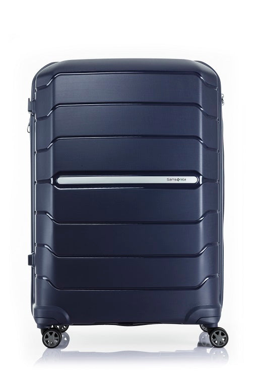 Samsonite Oc2lite 75cm Large 4 Wheel Hard Shell Suitcase - Lightweight Spinner Luggage with TSA Lock, Navy Blue - Perfect for Business Travel & International Vacations