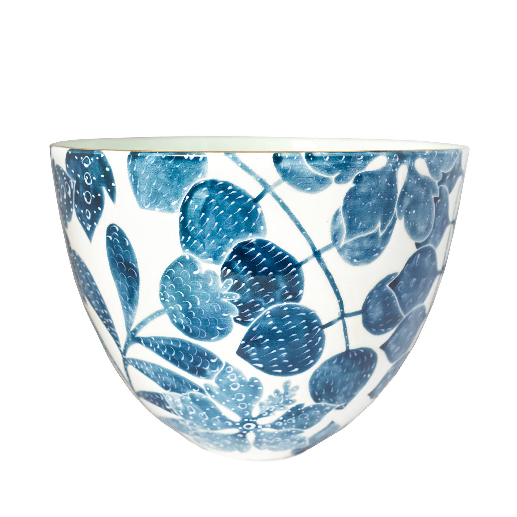 Bali Toile Medium Bee Bowl - Handcrafted Ceramic Bowl for Home Decor, Kitchen & Dining | Perfect for Serving Salads, Snacks & Desserts