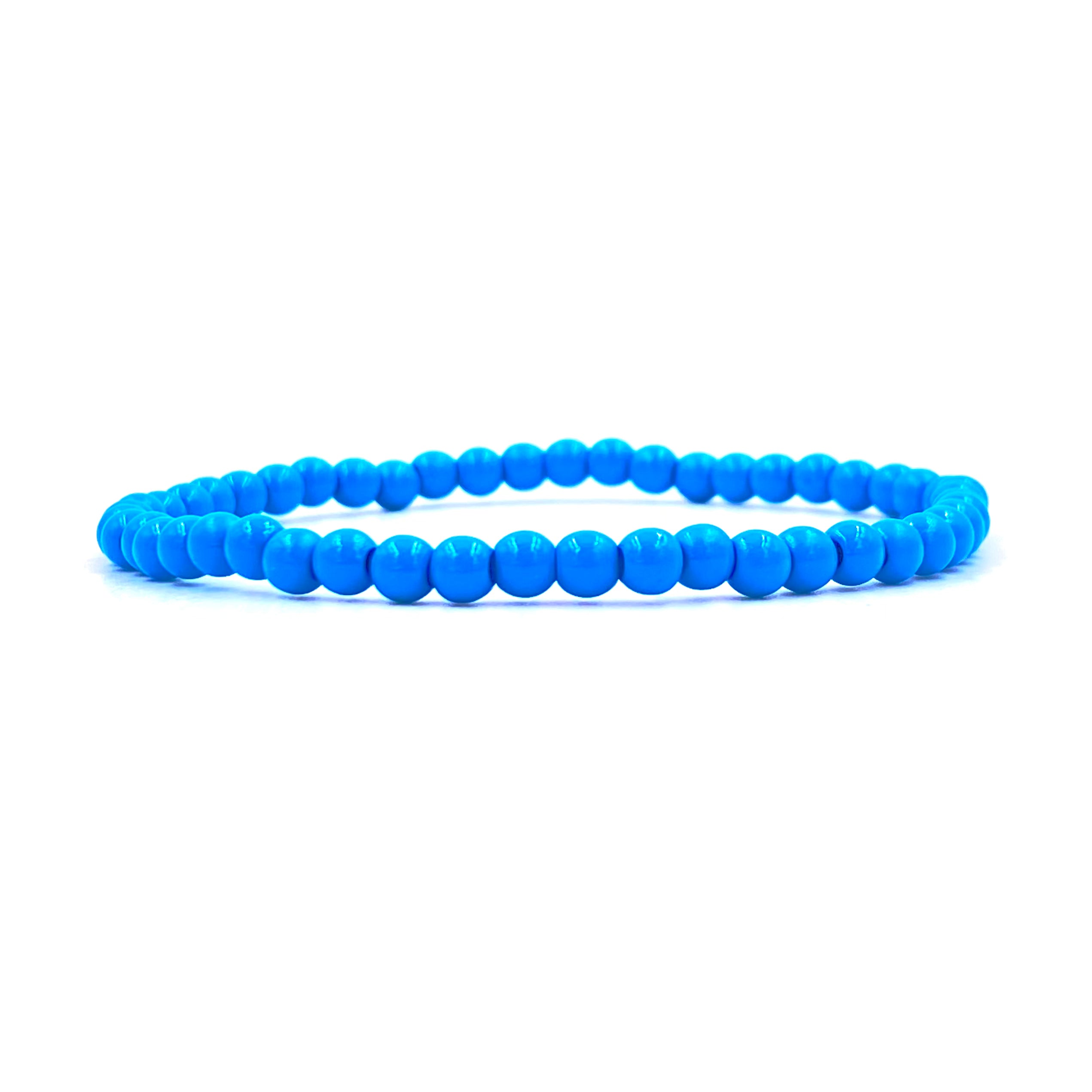 Ashley Gold Stainless Steel Colorful Enamel Ball Beaded Stretch Bracelet for Women - Fashion Jewelry Gift for Birthday, Party & Everyday Wear
