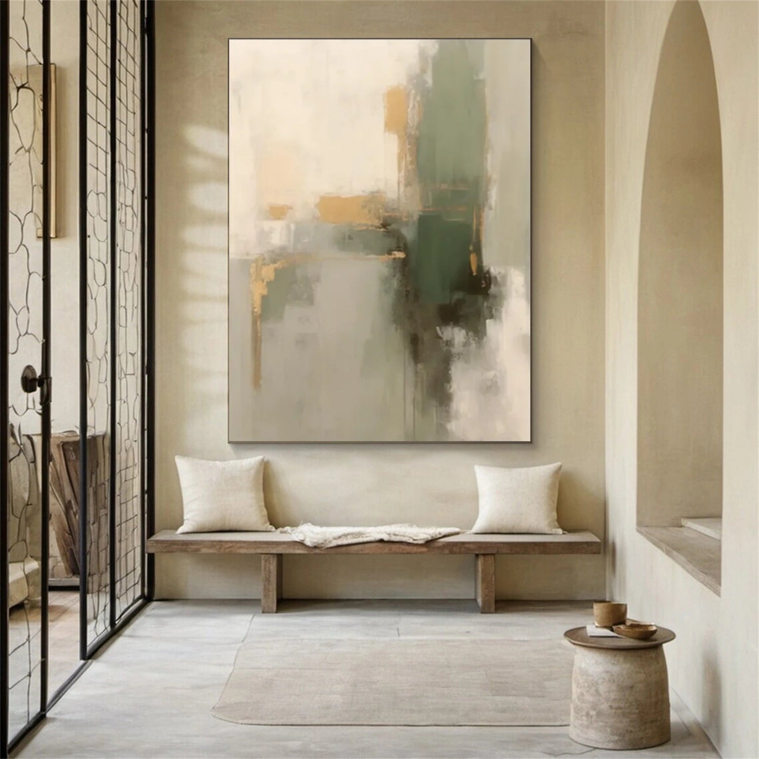 Abstract Tranquility Art Painting #WS269 - Modern Wall Decor for Living Room, Bedroom & Office - Handmade Canvas Artwork for Home & Office Decor