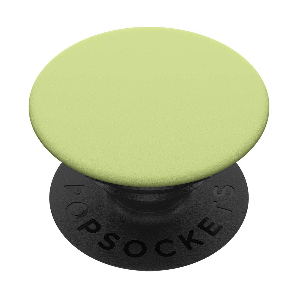 Chartreuse Solid Color PopSockets PopGrip: Swappable Phone & Tablet Holder for Secure Grip and Stand - Perfect for Travel, Work, and Everyday Use