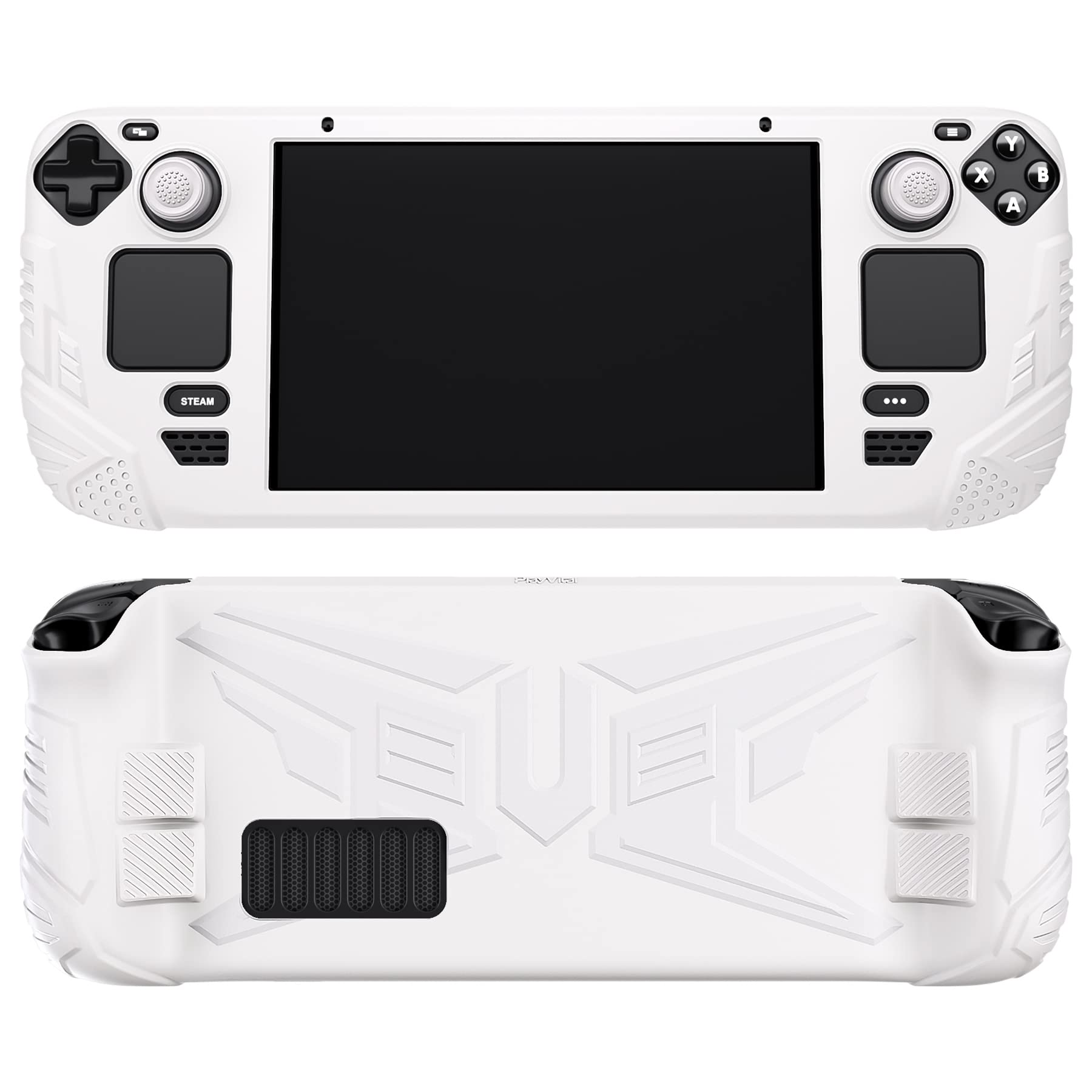 PlayVital Protective Silicone Case for Steam Deck - Shockproof & Anti-Slip Cover for Gaming On-The-Go, Travel & Daily Use