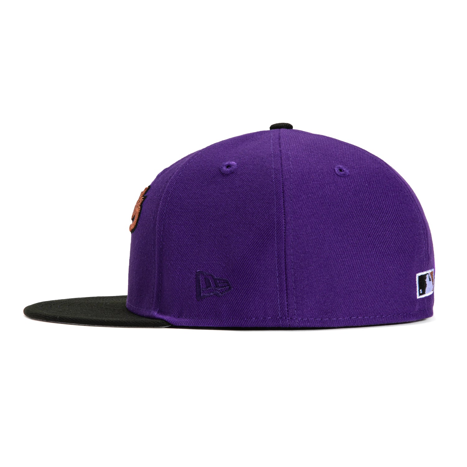 New Era 59Fifty Arizona Diamondbacks MLB Baseball Cap with Inaugural Patch - Purple, Black & Metallic Copper Design for Men's Fashion & Sports Fans