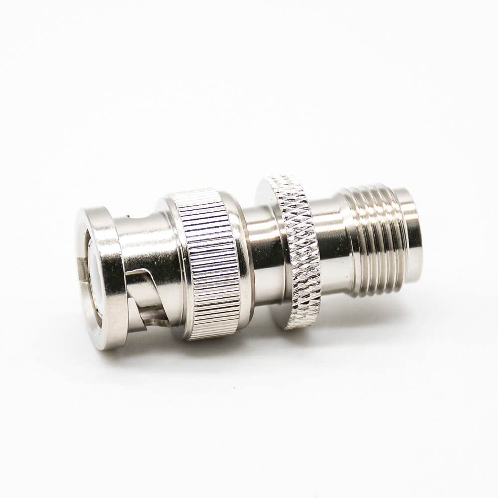 TNC to BNC Adapter Male to Female Straight Nickel Plated Coaxial Connector - Perfect for RF Antenna, CCTV, Ham Radio & Test Equipment Connections