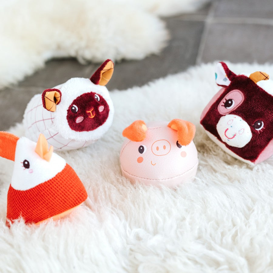 Farm Animal Sensory Shapes Set of 4 - Textured Learning Toys for Toddlers - Perfect for Early Childhood Education & Montessori Playtime