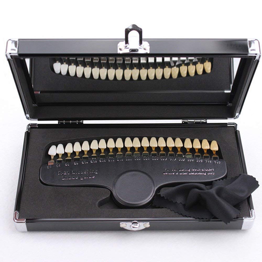 Professional Dental Teeth Shade Guide R-20 with 20 Colors - Perfect for Teeth Whitening, Cosmetic Dentistry & Dental Lab Work