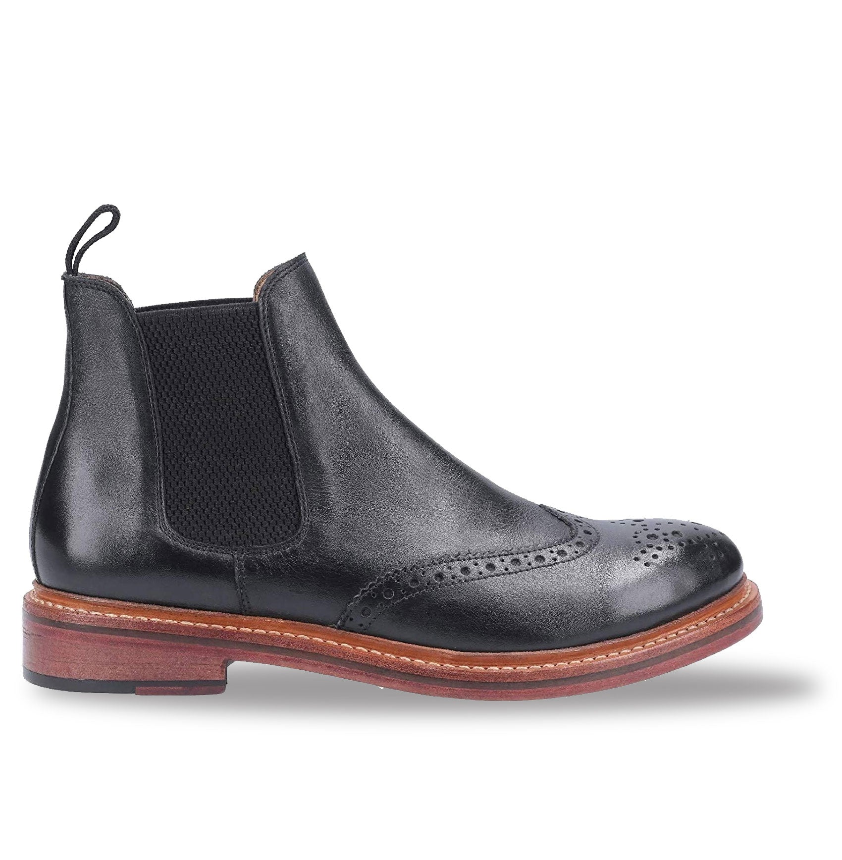 Premium Leather Chelsea Boots for Men | Cotswold Siddington Brogue Style | Perfect for Casual Wear & Outdoor Adventures
