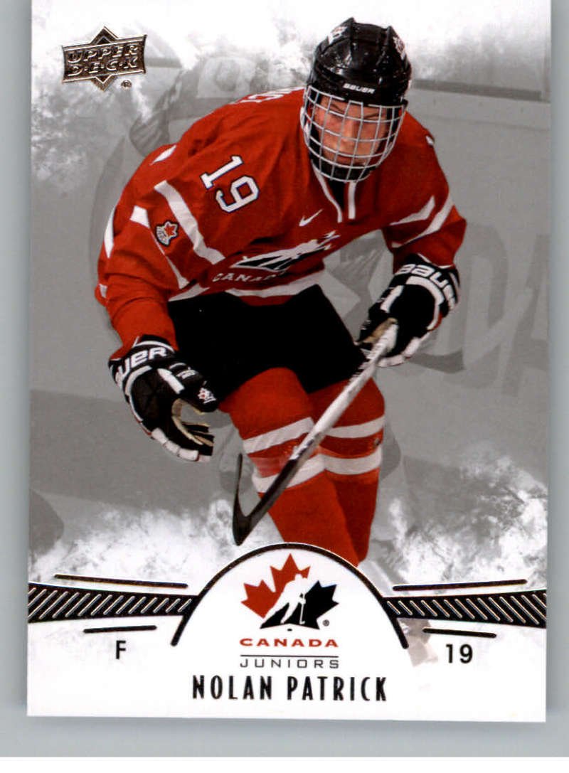 2016-17 Upper Deck Team Canada Juniors Hockey Card #89 Nolan Patrick - Collectible Hockey Cards for Fans & Players - Perfect for Trading, Collecting, and Displaying