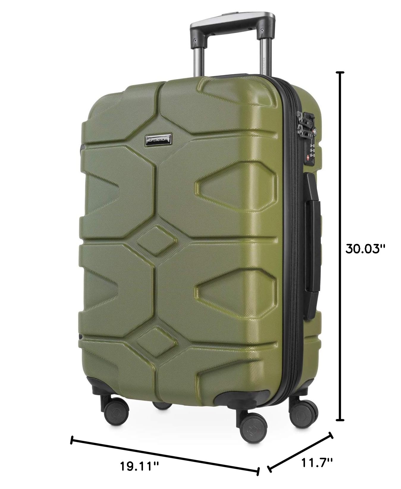 Premium Unisex Adult Luggage Set - 2-Piece Olive Green Suitcase for Travel, Business Trips & Weekend Getaways | Durable & Stylish Carry-On & Check-In Bags