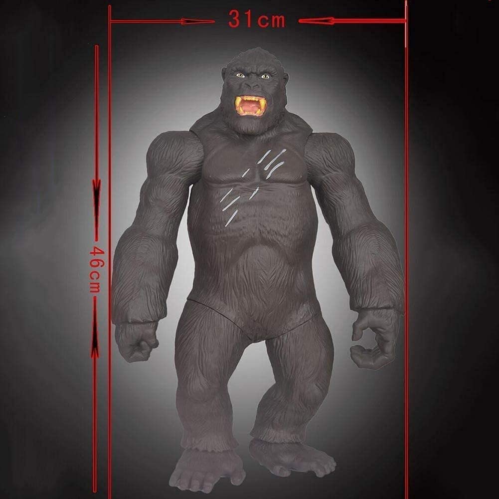Handmade Movable Gorilla Garden Statue - King Kong Animal Sculpture for Yard Art, Home Decor, and Children's Play - Perfect for Outdoor Landscaping & Gift Giving (Color: A)