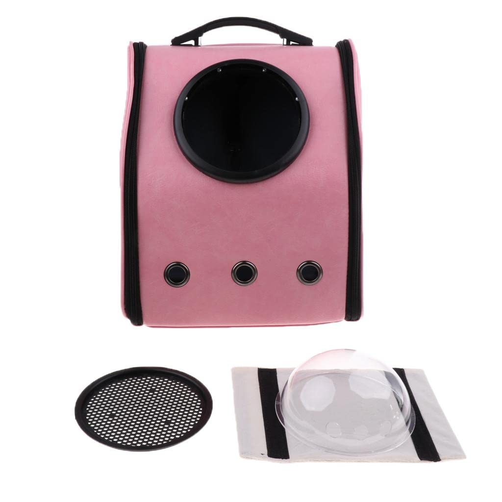 Enakshi Astronaut Capsule Pet Carrier Backpack - Pink Space-Themed Travel Bag for Dogs & Cats | Portable Pet Carrier for Airplane, Car, Hiking & Outdoor Adventures | Pet Supplies & Dog Accessories