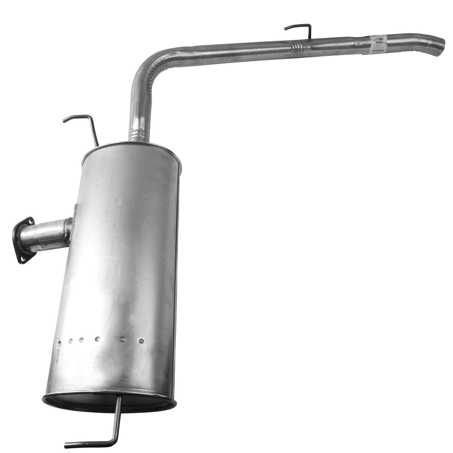 AP Exhaust Products 7482 Performance Muffler - High-Quality Car Exhaust System Replacement for Enhanced Sound & Performance - Perfect for Street Racing, Off-Roading & Daily Driving