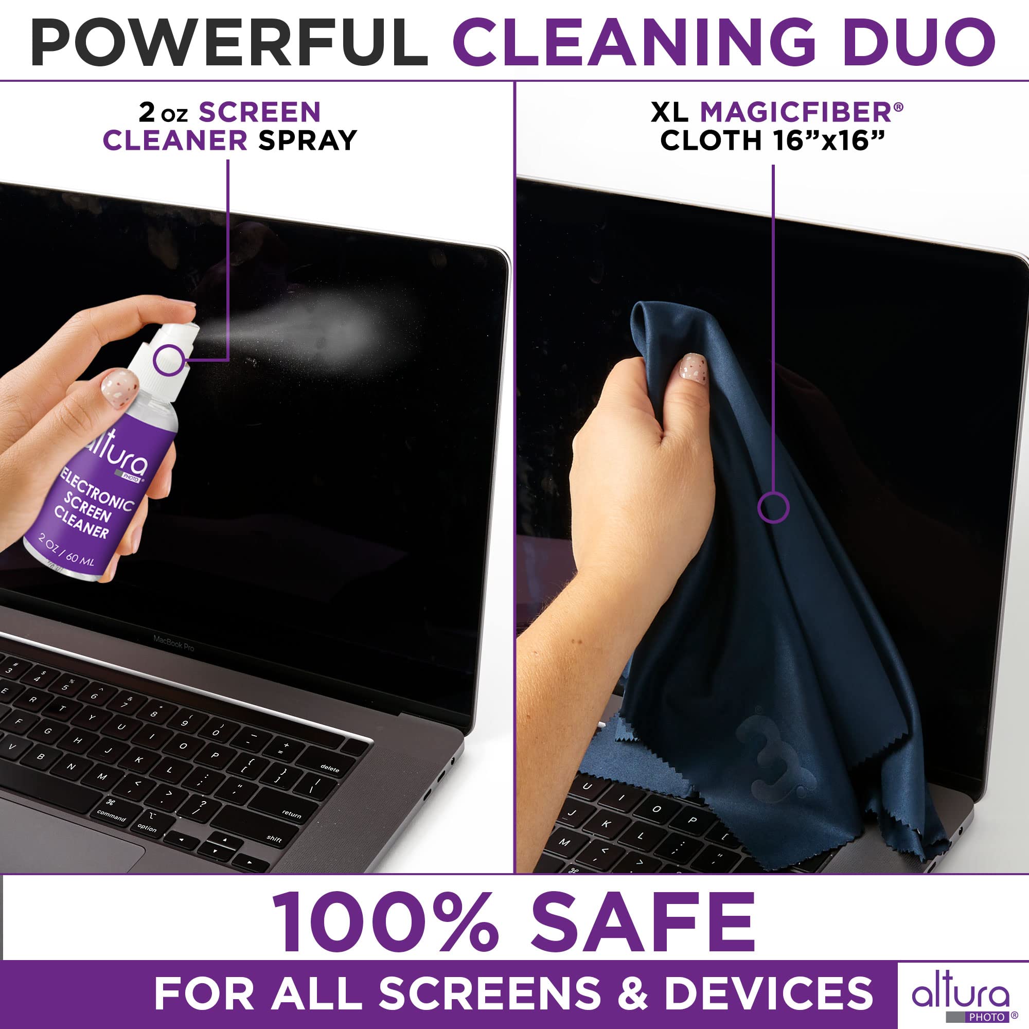 Best Laptop Keyboard Cleaner Kit - All-in-One Computer Cleaning Set with Gel & Spray for MacBook, PC, Laptop Screens | Perfect for Home, Office & Travel Use