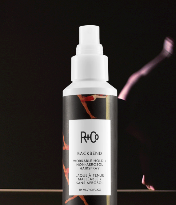 R+Co Backbend Hairspray - Strong Hold Flexible Finish Hair Spray for All Hair Types | Perfect for Curly, Straight & Wavy Hair Styling - Salon Quality Hairspray for Volume, Texture & Long-Lasting Hold (Great for Everyday Use, Special Occasions & Professional Styling)