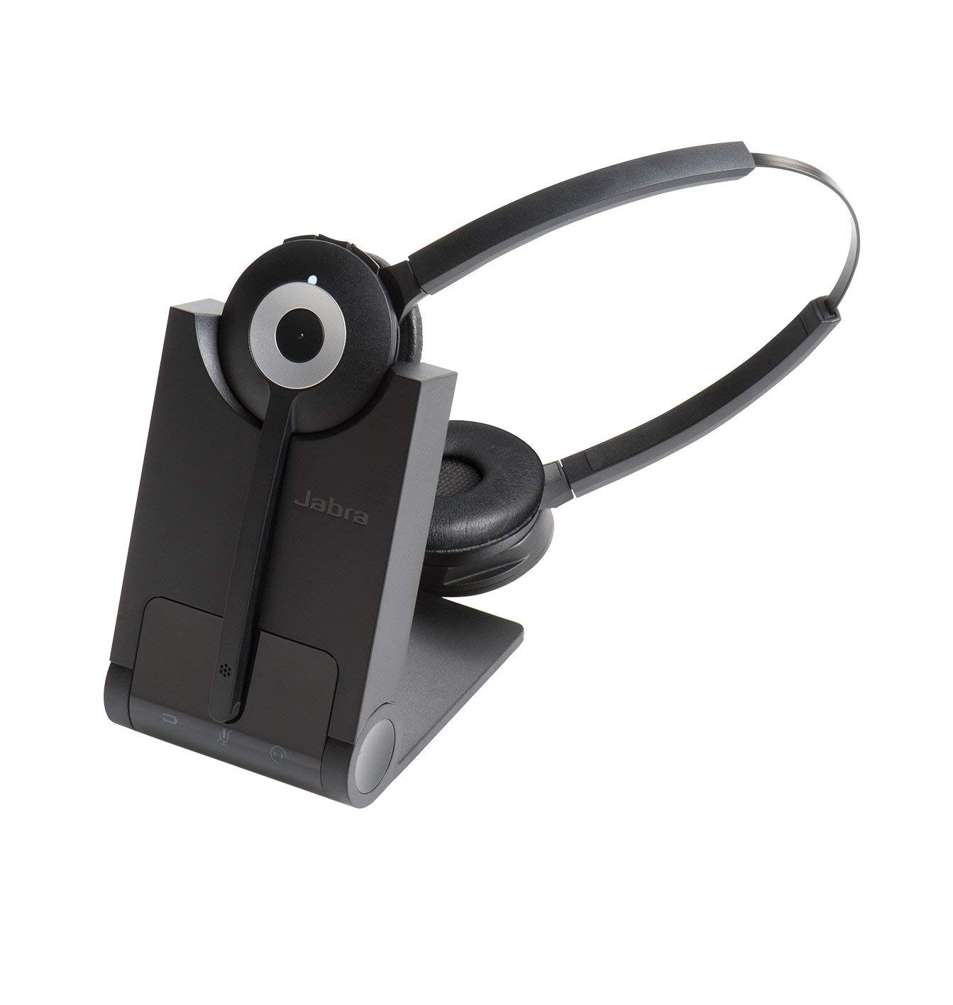 Jabra Pro 920 Duo Wireless Headset with Microphone - Bluetooth Headphones for Office, Music & Calls | Certified Refurbished | Perfect for Remote Work, Gaming & Commuting