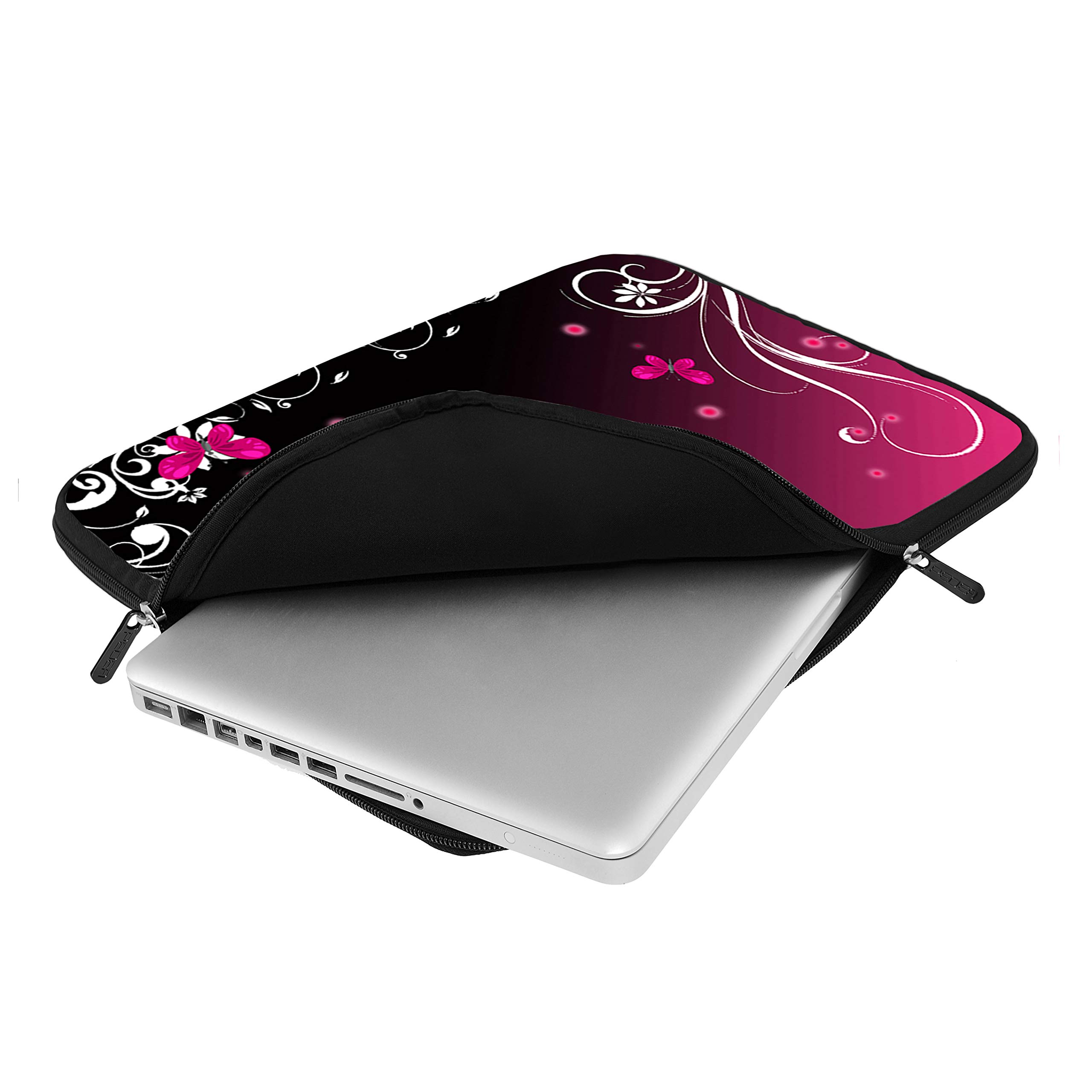 Stylish Hard Case Laptop Bag for 13.3 Inch Laptops (Vertical) - Compatible with Butterfly 13.3 Inch Laptops + Includes Free Mouse & Mouse Pad - Perfect for Work, Travel, and School