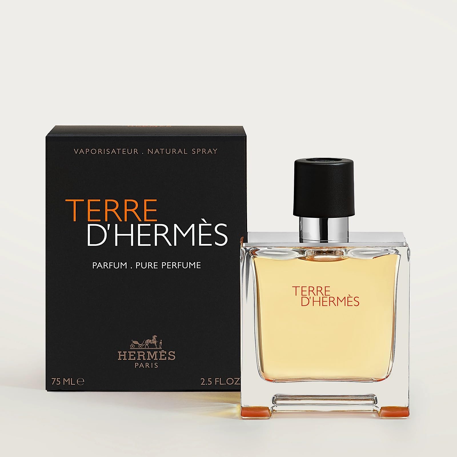 Terre D'Hermes Eau de Parfum for Men - 2.5 Oz / 75 mL Luxury Cologne Spray (187417) | Fresh Woody Scent for Date Night & Special Occasions