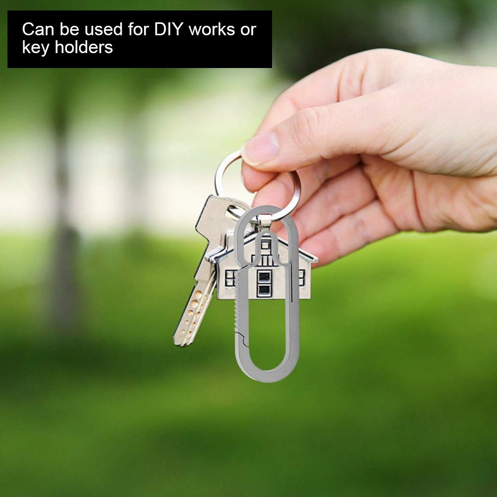Alloy Key Rings - Durable Round Keychain for Outdoor & Home Use