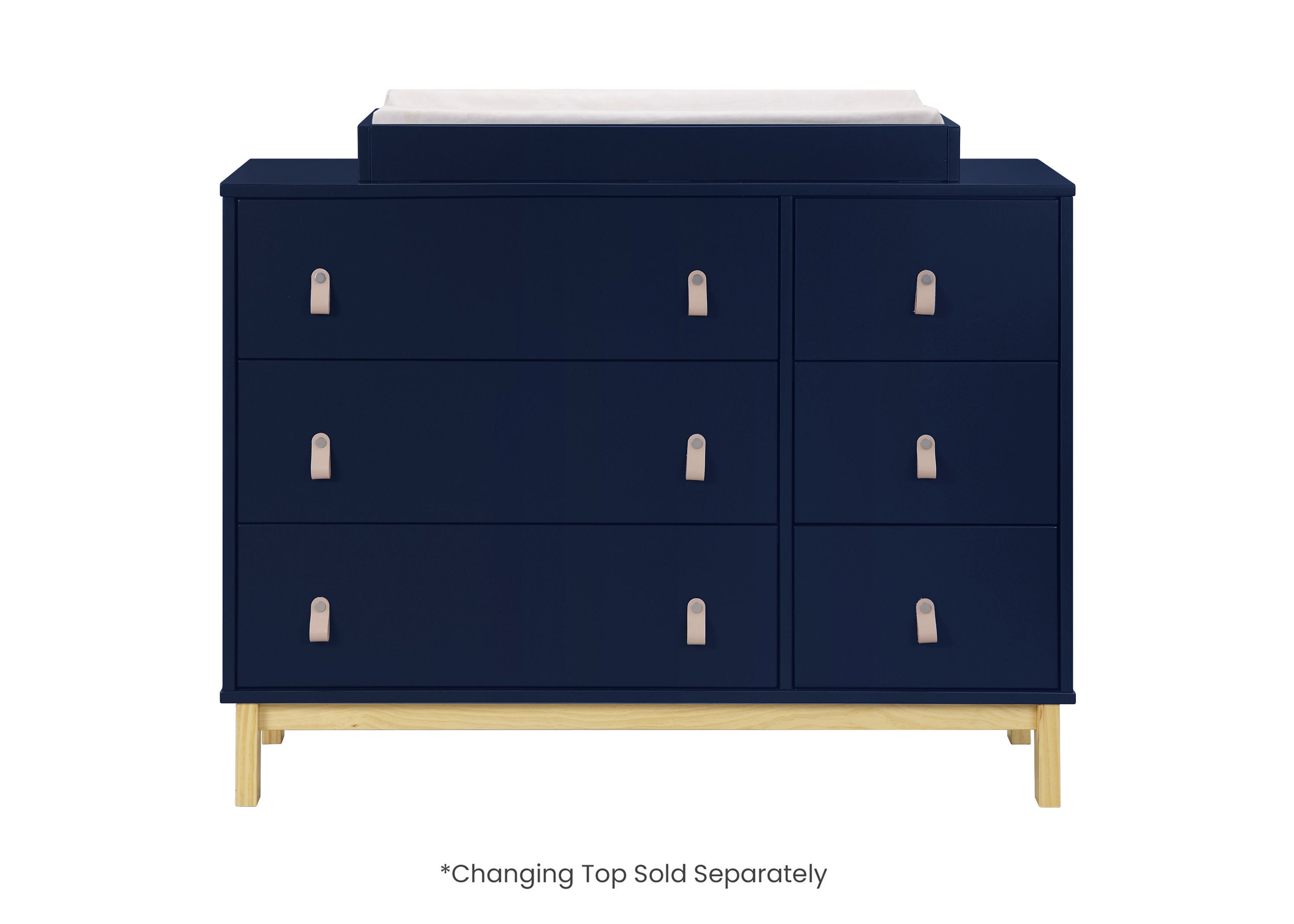 BabyGap Legacy 6-Drawer Dresser with Leather Pulls & Interlocking Drawers - Nursery Storage Solution for Baby Clothes, Blankets & Essentials