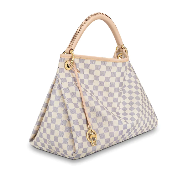 Authentic Louis Vuitton Artsy MM Handbag in Damier Azur Canvas - Perfect for Work, Travel & Everyday Luxury Fashion Accessory