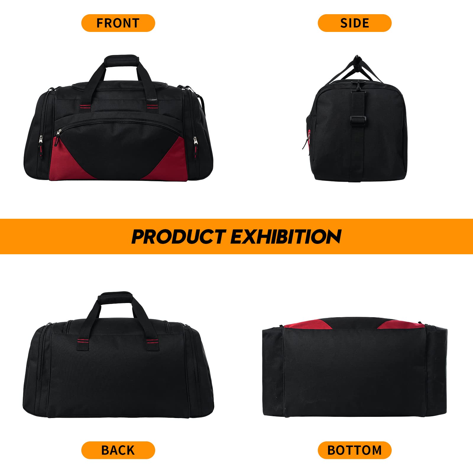 **55L Large Lightweight Gym Bag for Men - Durable Sports Duffle Bag for Workout, Travel & Gym Essentials - Perfect for Fitness, Sports & Travel**