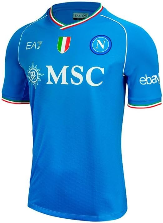 SSC Napoli Men's T-Shirt - Official Football Jersey for Fans, Casual Wear & Game Day Outfits