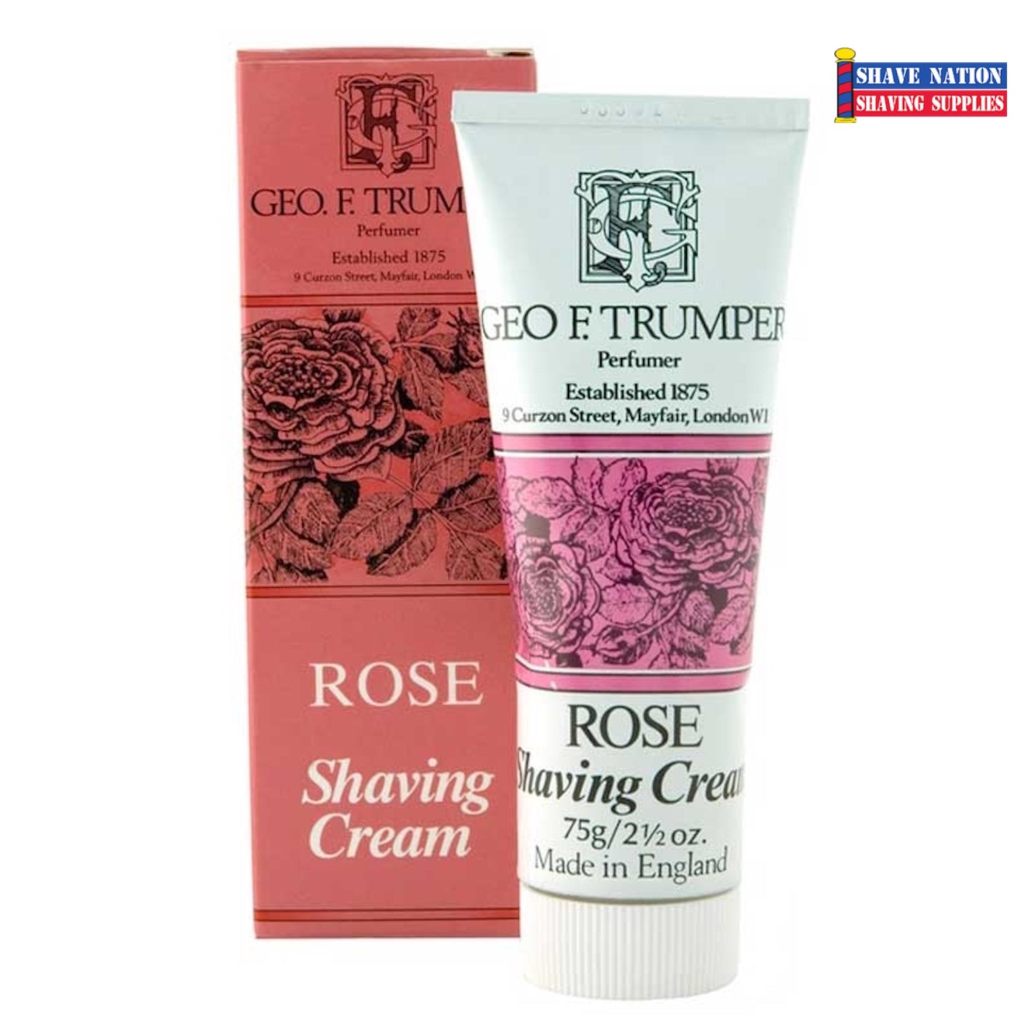 Geo F Trumper Luxury Shaving Cream Tube for Men - Premium British Grooming for Sensitive Skin - Perfect for Travel & Daily Shaving Routine
