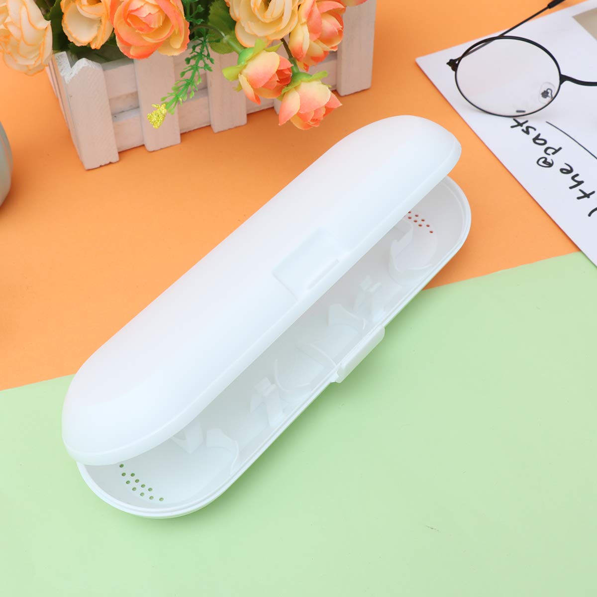 1pc Travel Toothbrush Case - Universal Electric Toothbrush Holder for Traveling, Storage Box for Oral Care Essentials | Perfect for Camping, Gym, Business Trips & Daily Use