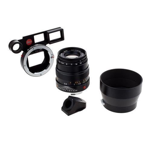 Leica 90mm f/4 Macro Elmar Lens with Macro Adapter & Angle Viewfinder - Black | Professional Macro Photography for Jewelry, Watches & Nature (M Mount Compatible)