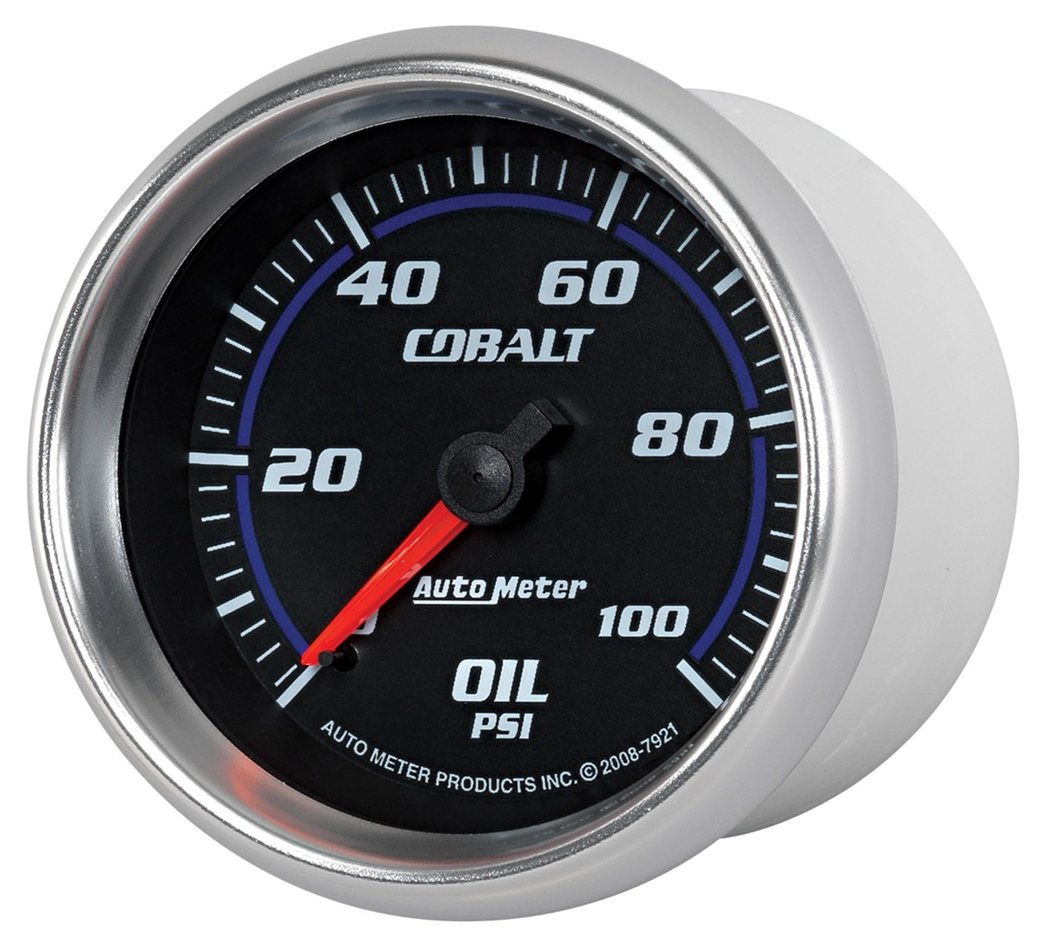 Auto Meter 7921 Cobalt Mechanical Oil Pressure Gauge - 0-100 PSI, 2-1/16