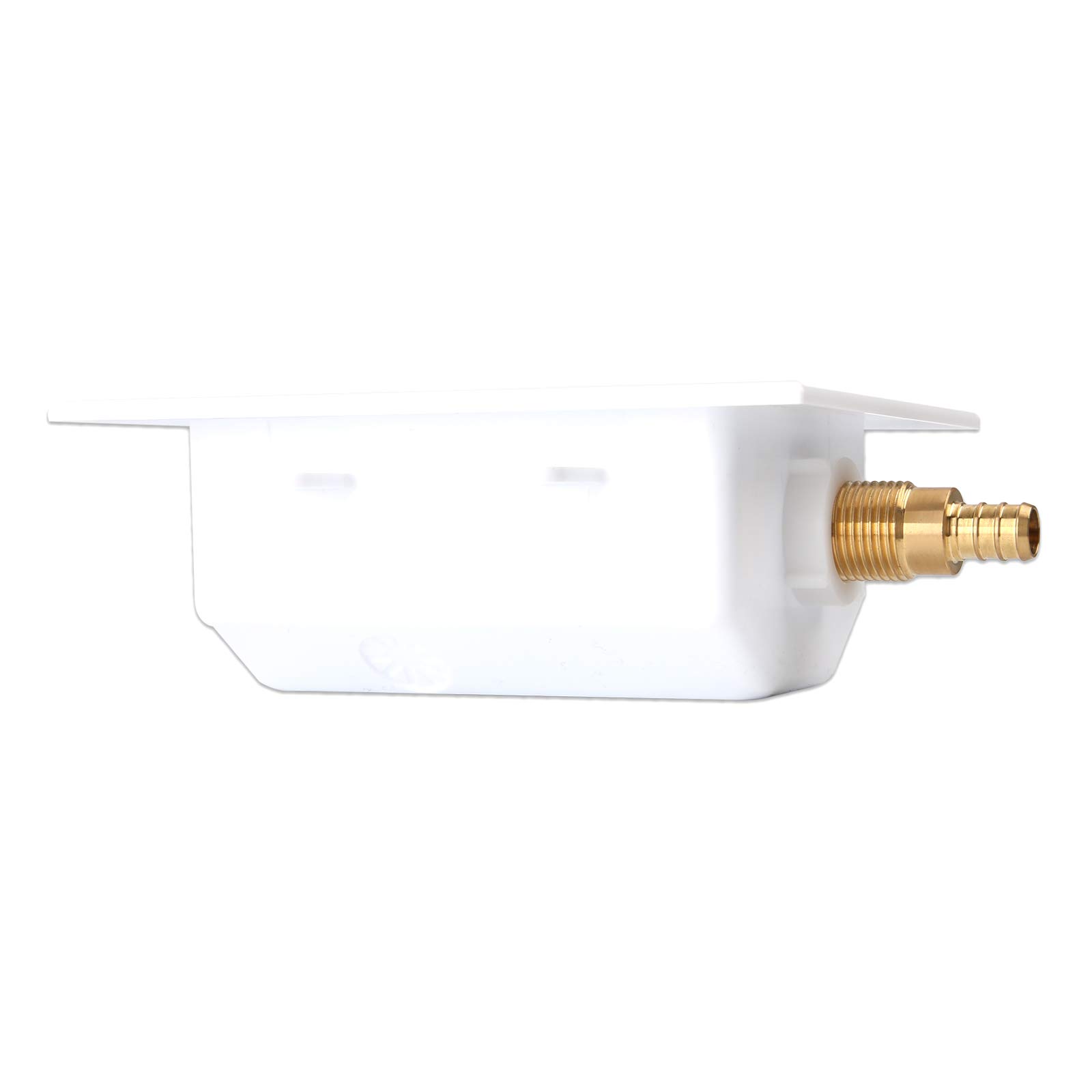 Solimeta Ice Maker Outlet Box - PEX Connection with 1/4-Turn Ball Valve - No Water Hammer Arrestor - Perfect for Refrigerator & Under Sink Ice Maker Installations