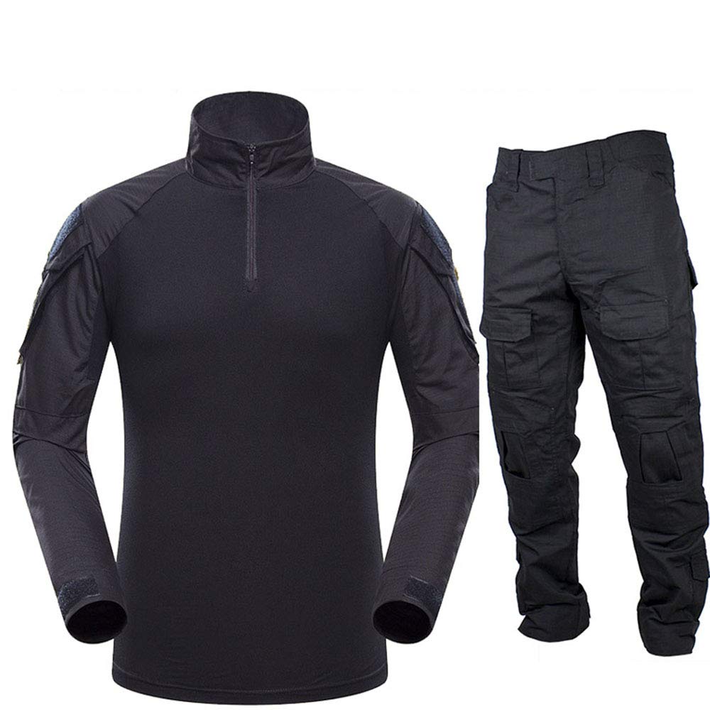 Men's Tactical BDU Set - Outdoor Hunting & Airsoft Combat Uniform with Camouflage Shirt & Pants | Perfect for Military Training, Paintball & Survival Games