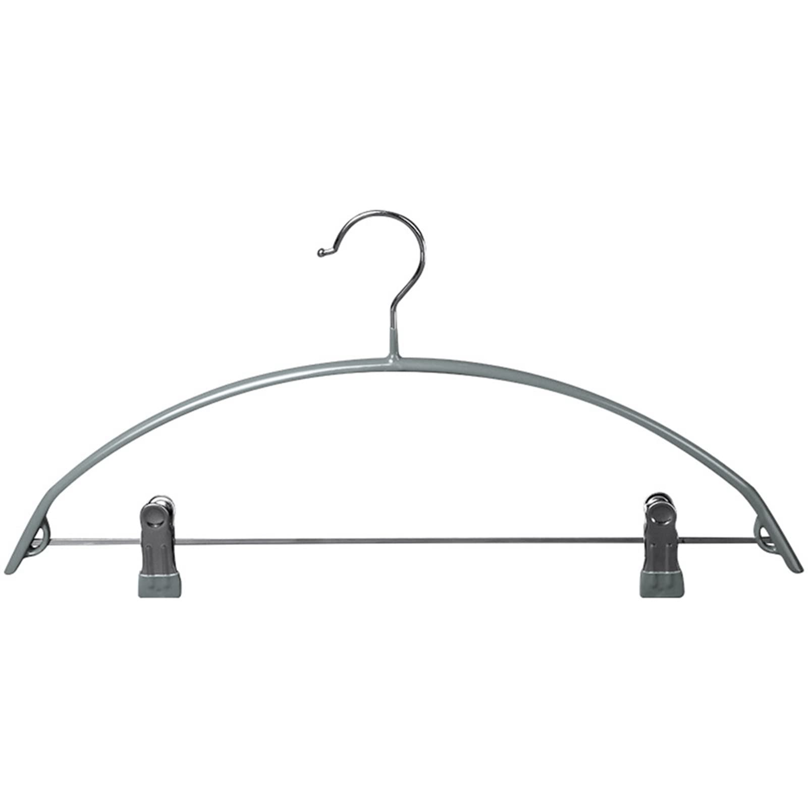 10-Pack Space Saving Retractable Clothes Hangers with Non-Slip Clips - Semi-Circle Drying Rack for Shirts, Pants, Socks & Underwear - Durable Plastic Slim Hanger for Home, Laundry Room & Small Spaces