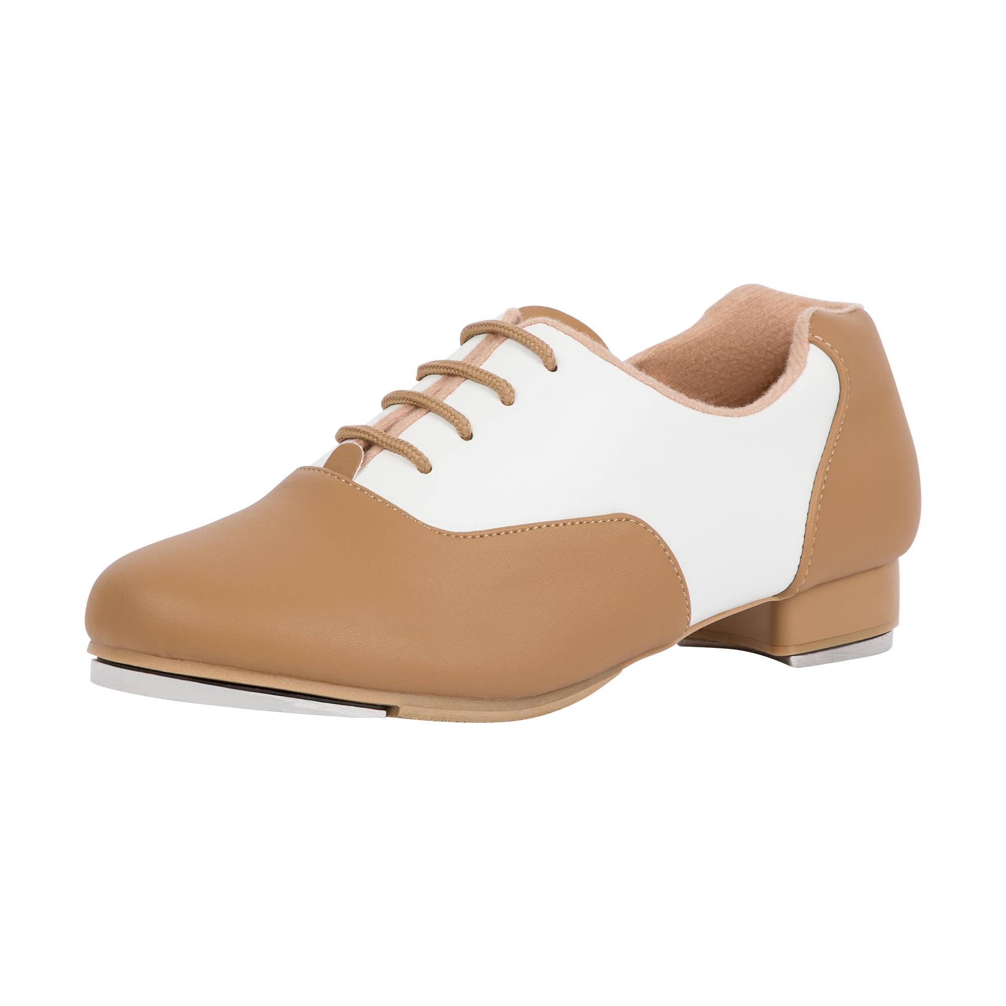 Linodes PU Leather Lace Up Tap Dance Shoes for Women & Men - Professional Jazz Dance Shoes with Colorful Design | Perfect for Tap Dancing, Jazz Performances & Dance Practice