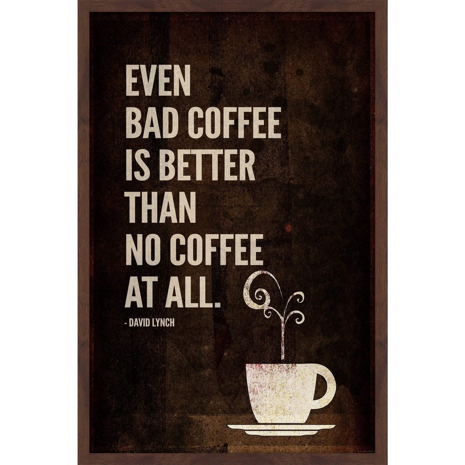Handmade Bad Coffee Framed Print 20x30 - Marmont Hill Wall Art for Home & Office Decor