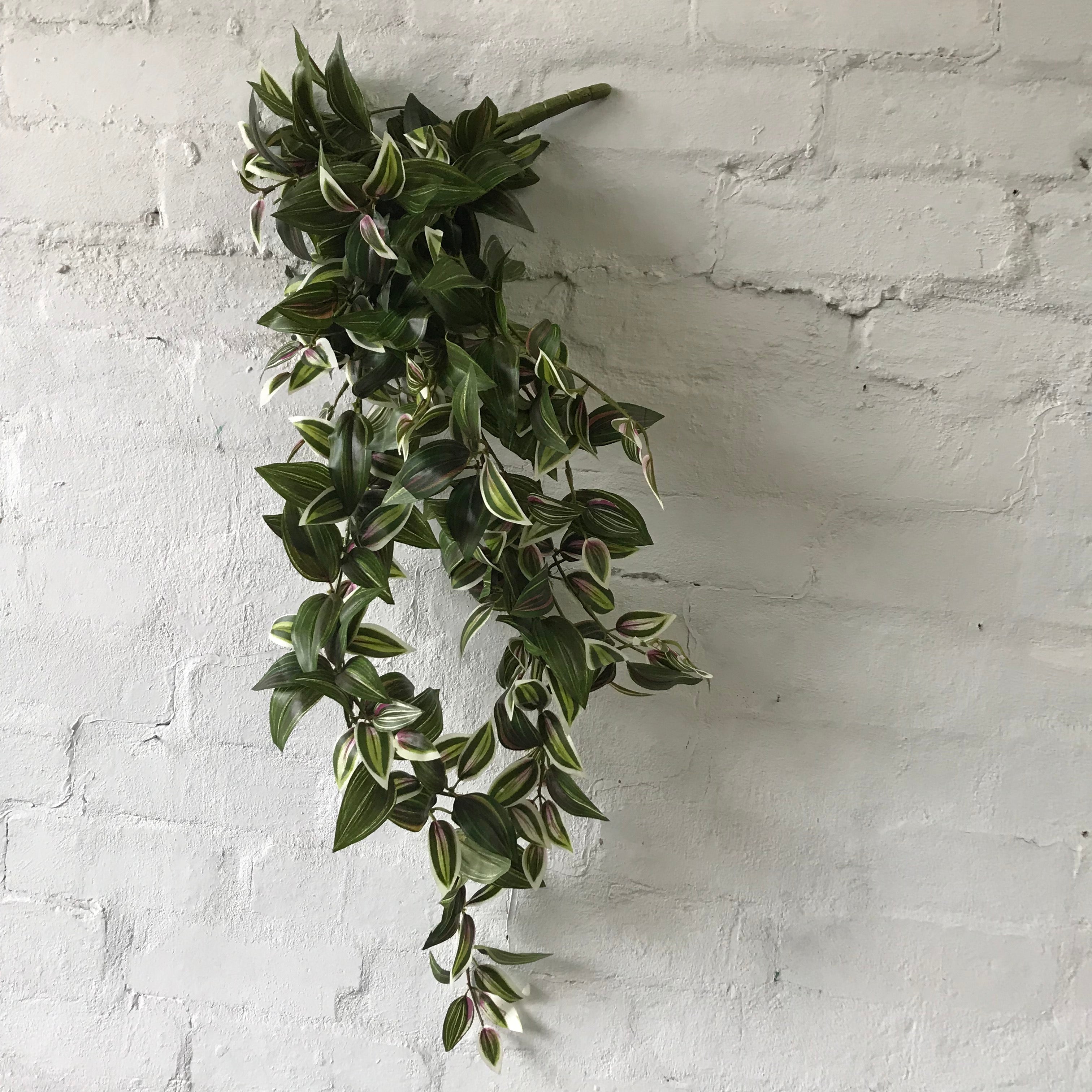 Artificial Wandering Dude Bush - Low Maintenance Indoor Hanging Plant for Home & Office Decor - Perfect for Living Rooms, Bedrooms, and Balconies