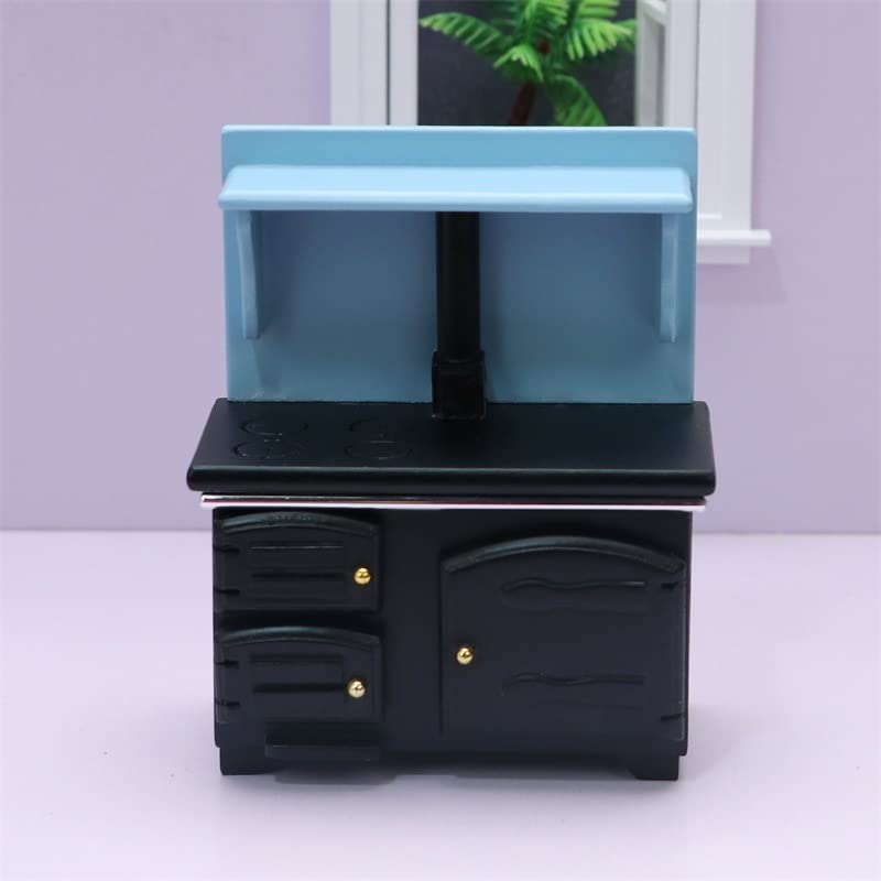 1:12 Scale Miniature Dollhouse Kitchen Stove - Realistic Mini Stove for Dollhouse Decor, DIY Dollhouse Accessories, Perfect for Dollhouse Scenes, Model Train Sets & Miniature Displays