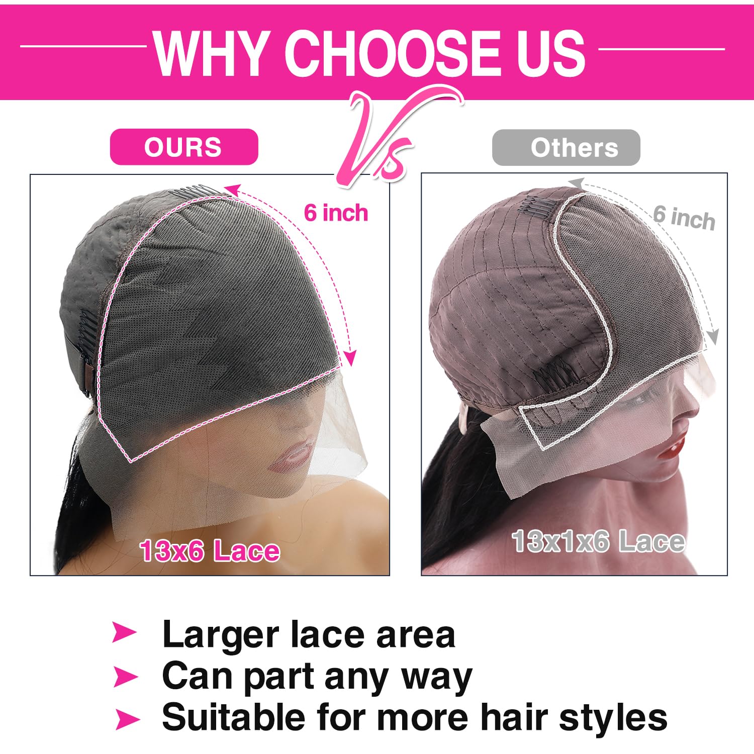30 Inch 13x6 HD Transparent Glueless Lace Front Human Hair Wigs - 250% Density #1 Jet Black with Baby Hair for Women | Natural Look for Daily Wear, Cosplay & Special Occasions