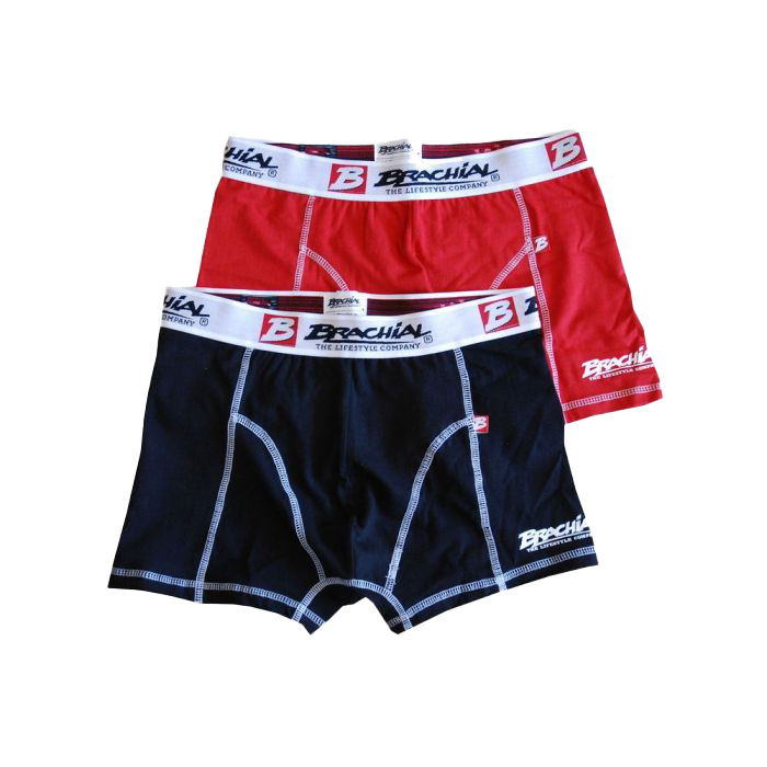 Premium 2 Pack Men's Boxer Shorts - Breathable Cotton Underwear in Red & Black | Comfortable for Daily Wear, Workout & Sleep