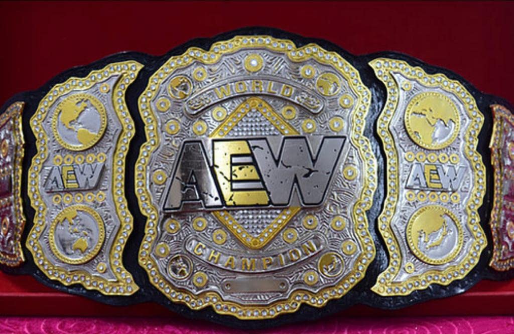 AA Fitness Gear AEW World Champion All Elite Wrestling Championship Replica Belt - Adult Size One Size - Perfect for Wrestling Fans, Cosplay & Collectors