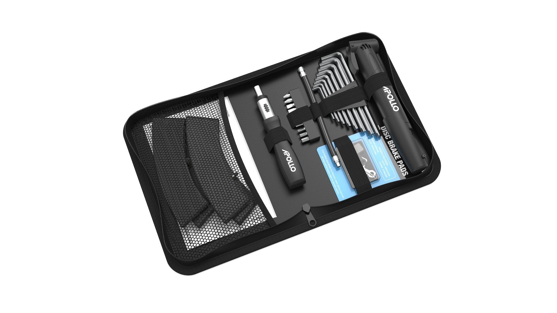 Apollo Phantom Toolkit - Professional Bike Repair Tool Kit for Cyclists | Perfect for Road, Mountain & Commuter Bikes | Home & Travel Bike Maintenance Essentials