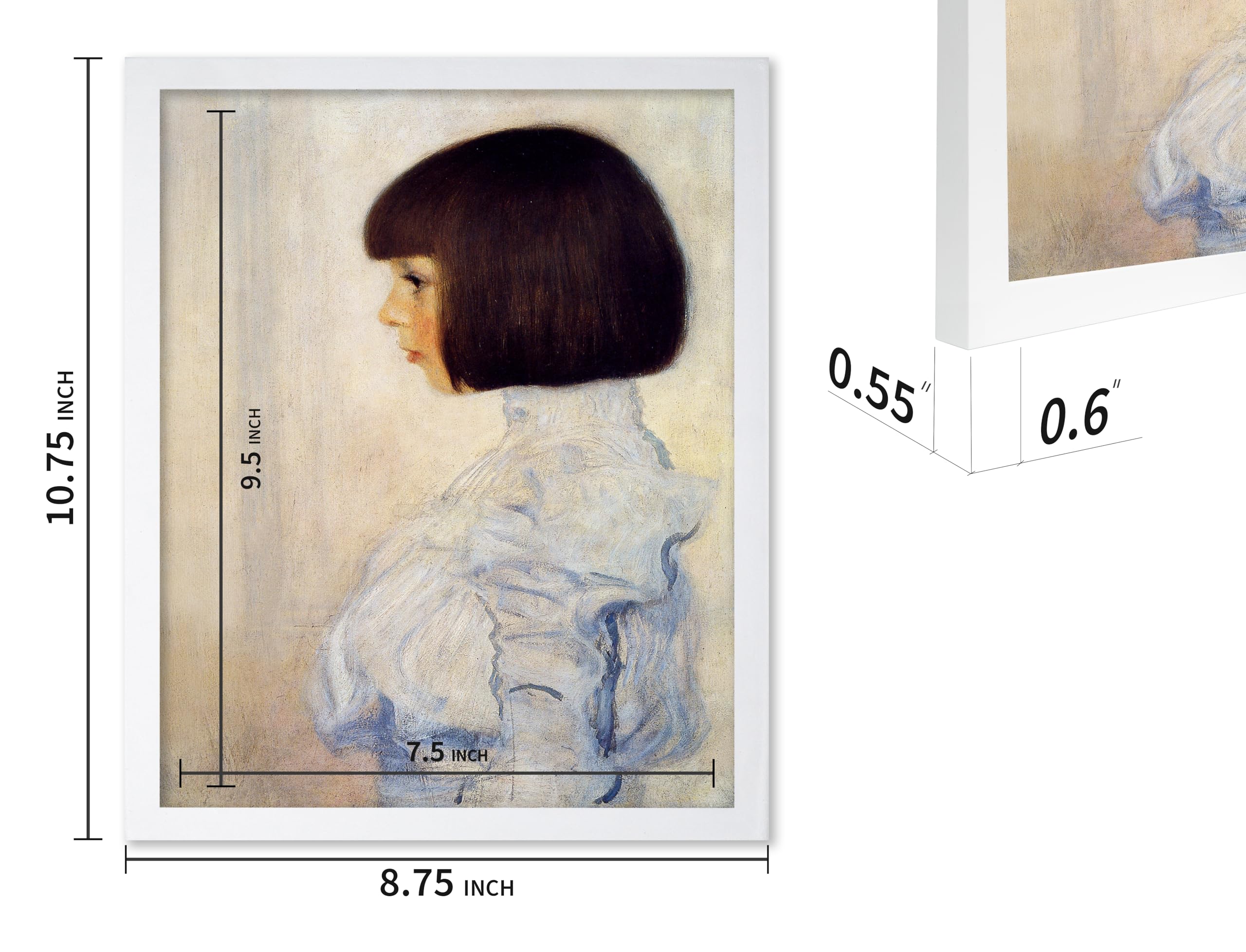 Premium 8x10 White Wood Picture Frames - Set of 3 for Wall Art, Posters & Photos - Perfect for Home, Office & Gallery Decor - Shatter-Resistant Glass & Easy to Hang