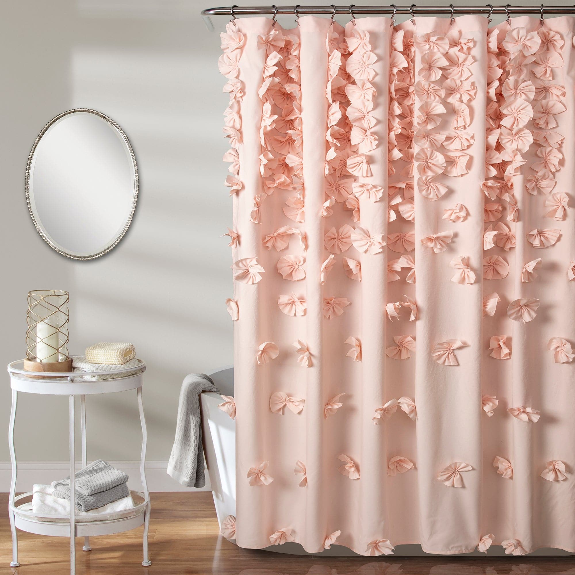 Riley Waterproof Shower Curtain - Elegant Bathroom Decor for Modern Homes | Perfect for Bathrooms, Dorms & Apartments