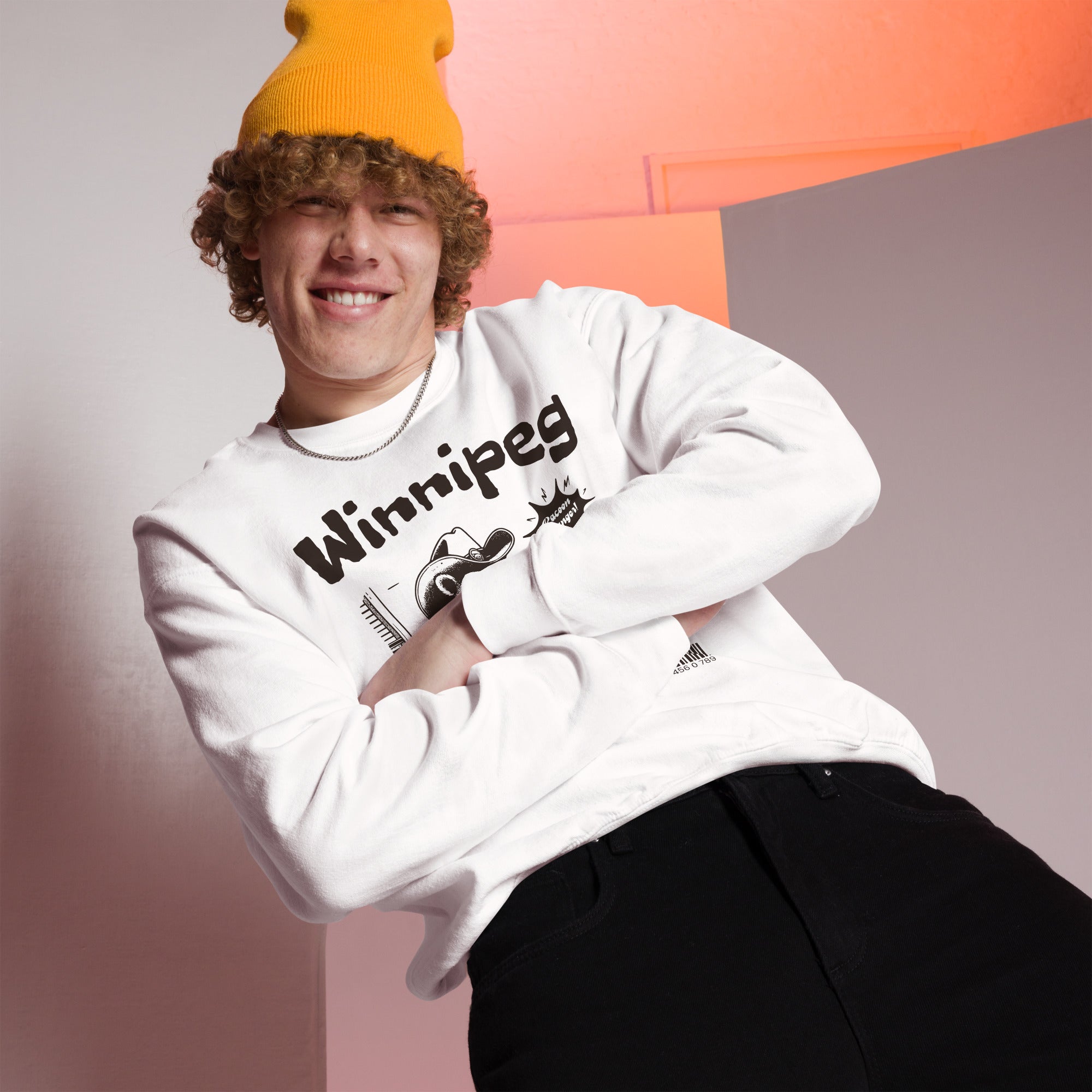 Winnipeg Raccoon Graphic Sweatshirt - Cute Animal Hoodie for Men & Women - Perfect for Casual Wear, Street Style & Outdoor Activities