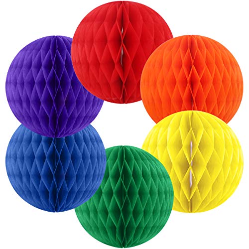 RAINBOW Honeycomb 6pcs 8 Inch