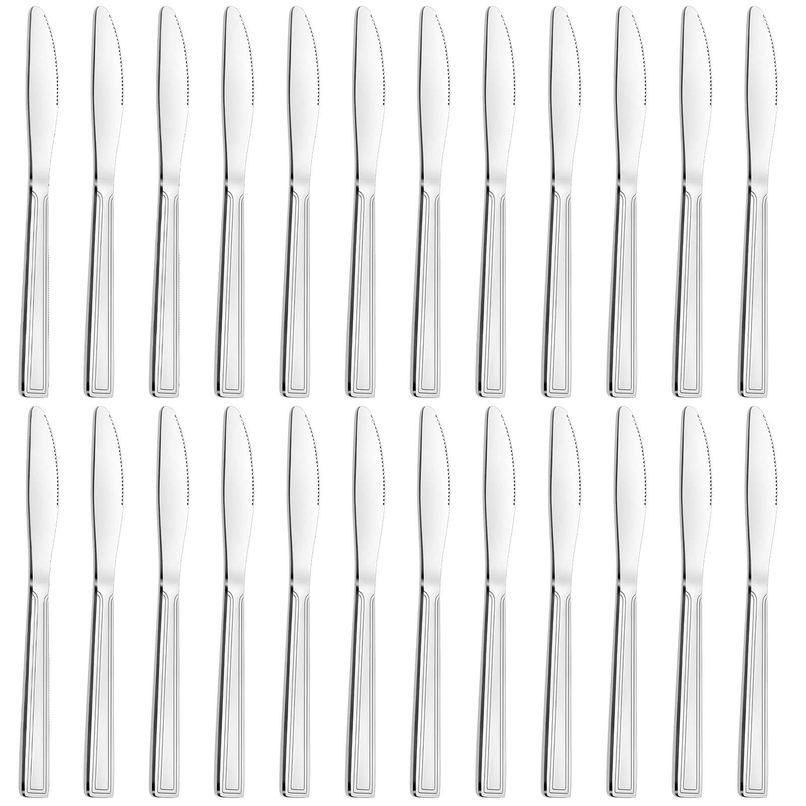 24-Piece Stainless Steel Dinner Knife Set - 8.1