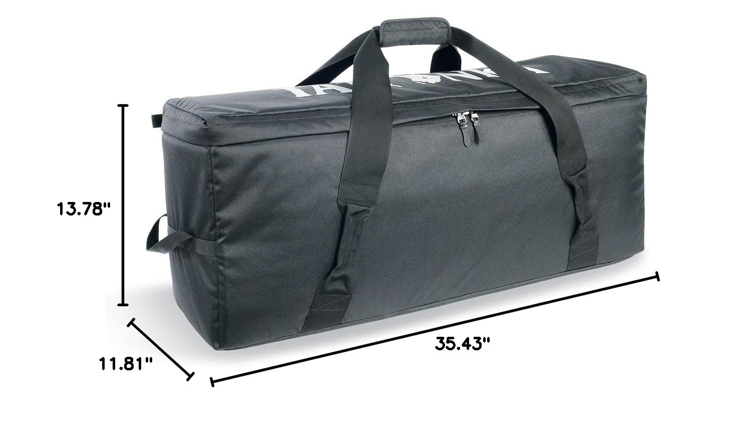 Tatonka Gear Bag 100 - Durable Black Travel Duffel Bag 90x35x30cm - Perfect for Camping, Hiking & Outdoor Adventures